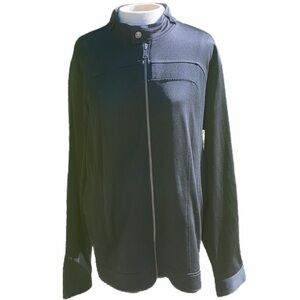 Express Jacket full zip black men’s large 100% polyester